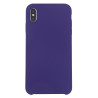 Coque Silicone Gomme intérieur façon velours iPhone X et XS - Violet Ultra