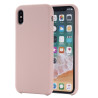Coque Silicone Gomme intérieur façon velours iPhone XR - Rose Des Sables