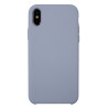 Coque Silicone Gomme intérieur façon velours iPhone XS Max - Lavande