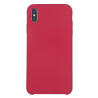 Coque Silicone Gomme intérieur façon velours iPhone XS Max - Rose Corail