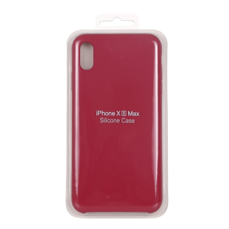 Coque Silicone Gomme intérieur façon velours iPhone XS Max - Rose Corail