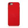 Coque Silicone Gomme intérieur façon velours iPhone 7,8 et SE (2020,2022) - Rose Corail
