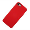 Coque Silicone Gomme intérieur façon velours iPhone 7,8 et SE (2020,2022) - Rose Corail
