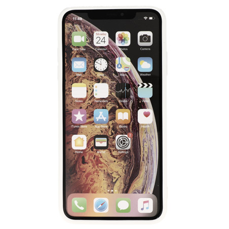 Coque souple à motif marbré rose pour iPhone XS Max