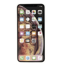 Coque souple à motif marbré rose pour iPhone X et XS