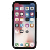 Coque souple à motif marbré noir blanc pour iPhone X et XS