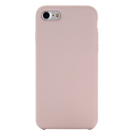 Coque Silicone Gomme intérieur façon velours iPhone 7,8 et SE (2020,2022) - Rose Des Sables