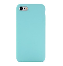 Coque Silicone Gomme intérieur façon velours iPhone 7,8 et SE (2020,2022) - Bleu Méditerranée