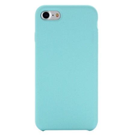 Coque Silicone Gomme intérieur façon velours iPhone 7,8 et SE (2020,2022) - Bleu Méditerranée