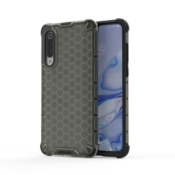 Coque Antichoc Modèle Nid d'Abeille Xiaomi Mi 9 Pro - Gris Anthracite