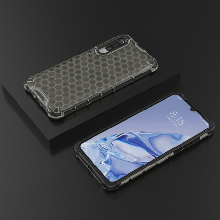 Coque Antichoc Modèle Nid d'Abeille Xiaomi Mi 9 Pro - Gris Anthracite