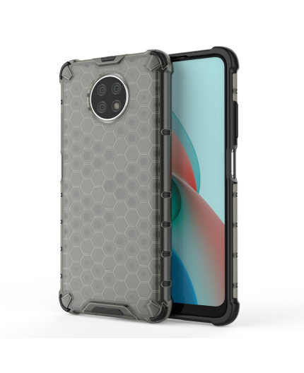 Coque Antichoc Modèle Nid d'Abeille Xiaomi Redmi Note 9 5G - Gris Anthracite