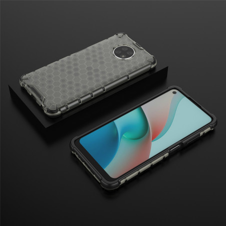 Coque Antichoc Modèle Nid d'Abeille Xiaomi Redmi Note 9 5G - Gris Anthracite