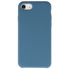Coque Silicone Gomme intérieur façon velours iPhone 7,8 et SE (2020,2022) - Bleu Denim