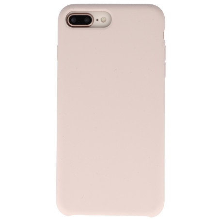 Coque Silicone Gomme intérieur façon velours iPhone 7 Plus et 8 Plus -  Rose Des Sables