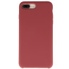 Coque Silicone Gomme intérieur façon velours iPhone 7 Plus et 8 Plus - Rose Camélia