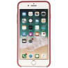 Coque Silicone Gomme intérieur façon velours iPhone 7 Plus et 8 Plus - Rose Camélia