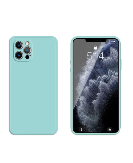 Coque Sillicone avec Protection optique iPhone 12 Pro Max - Bleu Méditerranée