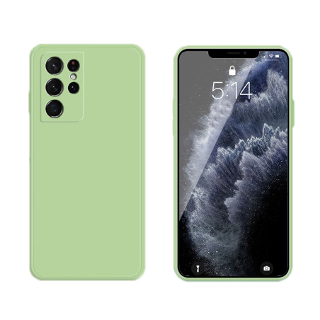 Coque Silicone avec Protection optique Samsung Galaxy S21 Ultra (G998B) - Vert Matcha