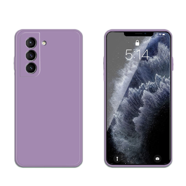 Coque Silicone avec Protection optique Samsung Galaxy S21 (G991B) - Mauve