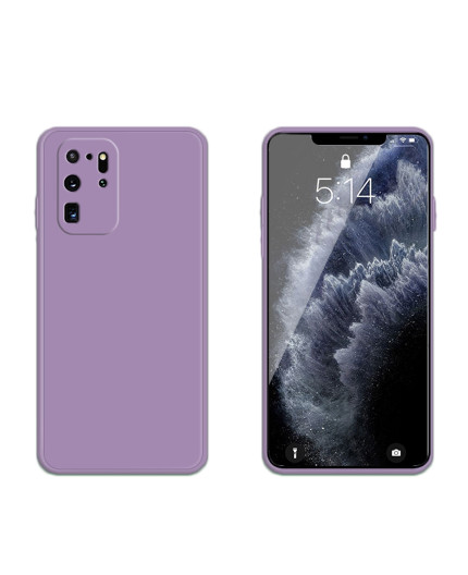 Coque Silicone avec Protection optique Samsung Galaxy S20 Plus (G985F) - Mauve