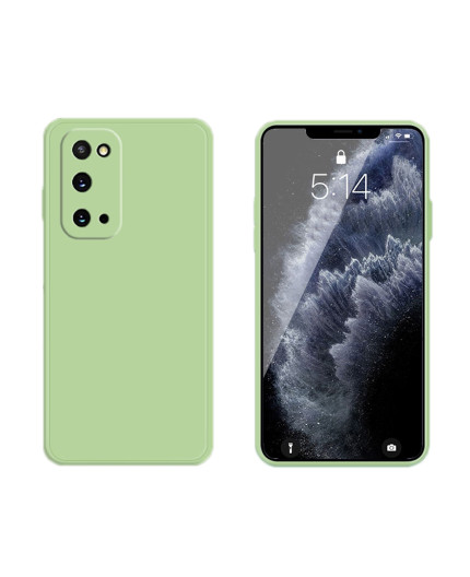 Coque Silicone avec Protection optique Samsung Galaxy S20 (G980F) - Vert Matcha