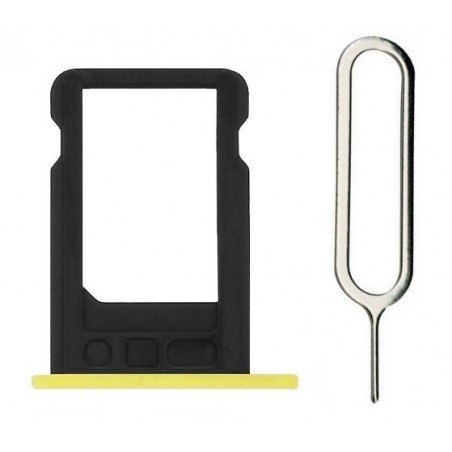 Tiroir Sim iPhone 5C Avec Extracteur - Jaune