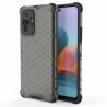 Coque Antichoc Modèle Nid d'Abeille Xiaomi Redmi Note 10 Pro - Gris Anthracite