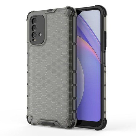 Coque Antichoc Modèle Nid d'Abeille Xiaomi Redmi Note 9 4G - Gris Anthracite