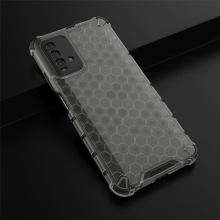 Coque Antichoc Modèle Nid d'Abeille Xiaomi Redmi Note 9 4G - Gris Anthracite