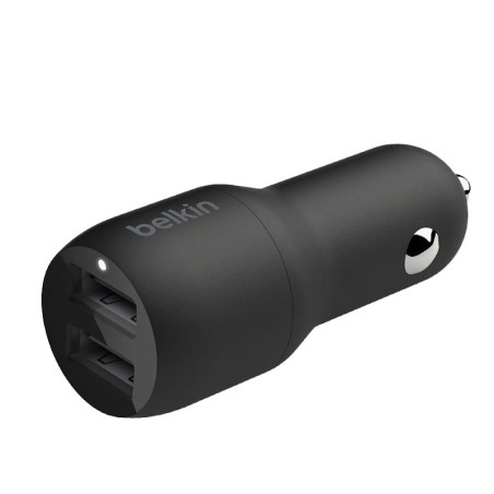 Belkin Chargeur voiture avec 2 ports USB-A (24 W) - Noir