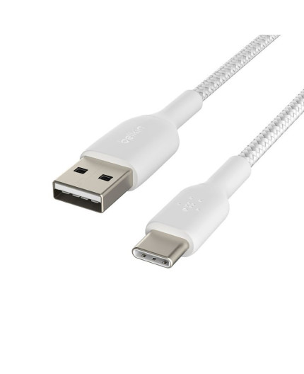 Belkin Câble Tressé Boost Charge USB-C 3 Mètres - Blanc