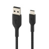 Belkin Câble Tressé Boost charge USB-C 3 Mètres - Noir