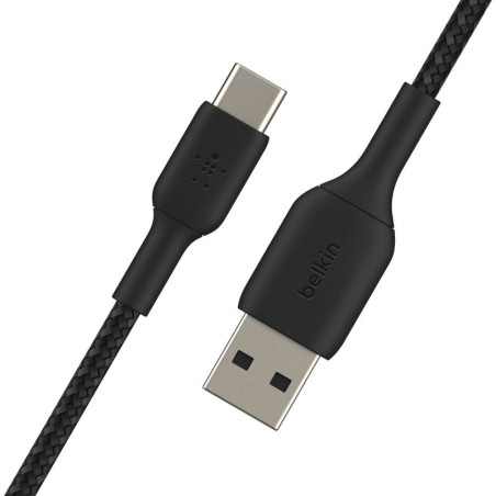 Belkin Câble Tressé Boost Charge USB-C 1 Mètre - Noir