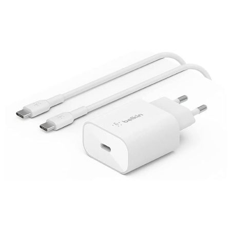 Belkin Chargeur Boost Charge USB-C (25 W) + Câble USB-C - Blanc
