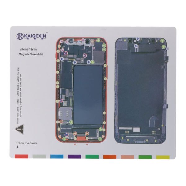 Tapis Magnétique et Patron de Démontage iPhone 12 Mini
