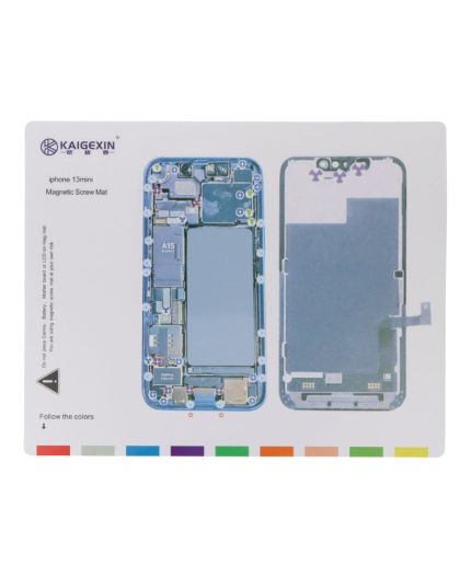Tapis Magnétique et Patron de Démontage iPhone 13 Mini