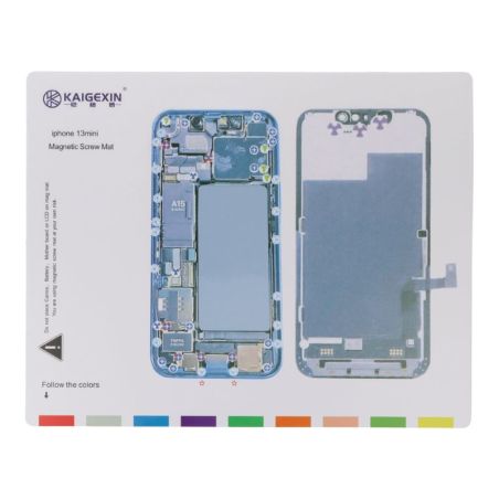 Tapis Magnétique et Patron de Démontage iPhone 13 Mini