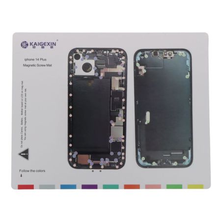 Tapis Magnétique et Patron de Démontage iPhone 14 Plus