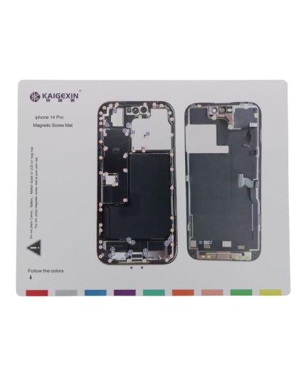 Tapis Magnétique et Patron de Démontage iPhone 14 Pro