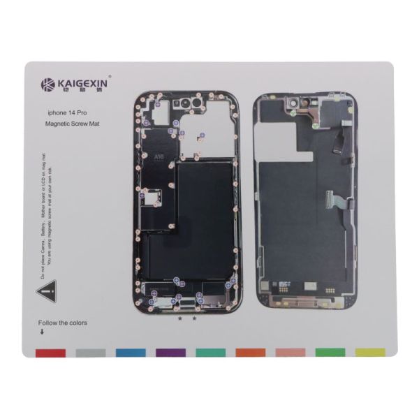 Tapis Magnétique et Patron de Démontage iPhone 14 Pro