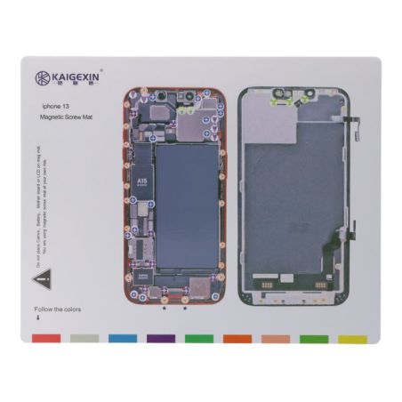 Tapis Magnétique et Patron de Démontage iPhone 13