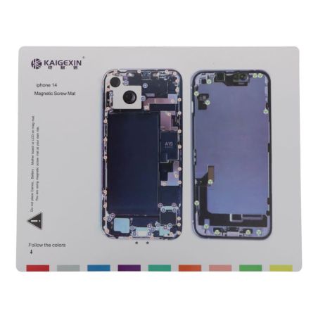 Tapis Magnétique et Patron de Démontage iPhone 14