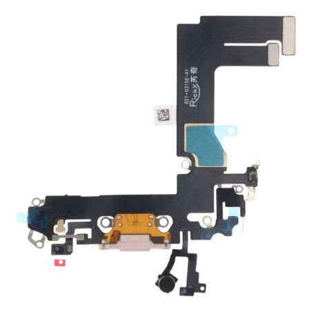 Nappe Connecteur de charge Lightning iPhone 13 Mini - Rose