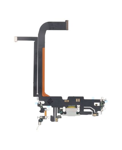 Nappe Connecteur de charge Lightning iPhone 13 Pro Max - Blanc