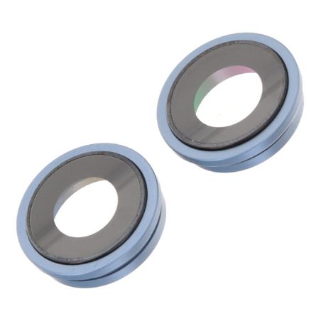 Lentille caméra arrière avec contour iPhone 14 et 14 Plus - Bleu