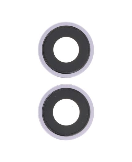 Lentille caméra arrière avec contour iPhone 14 et 14 Plus - Mauve