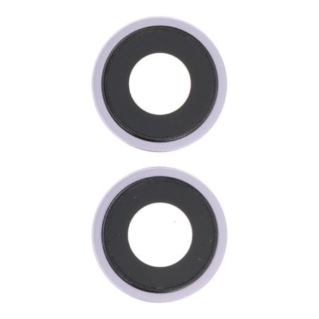 Lentille caméra arrière avec contour iPhone 14 et 14 Plus - Mauve