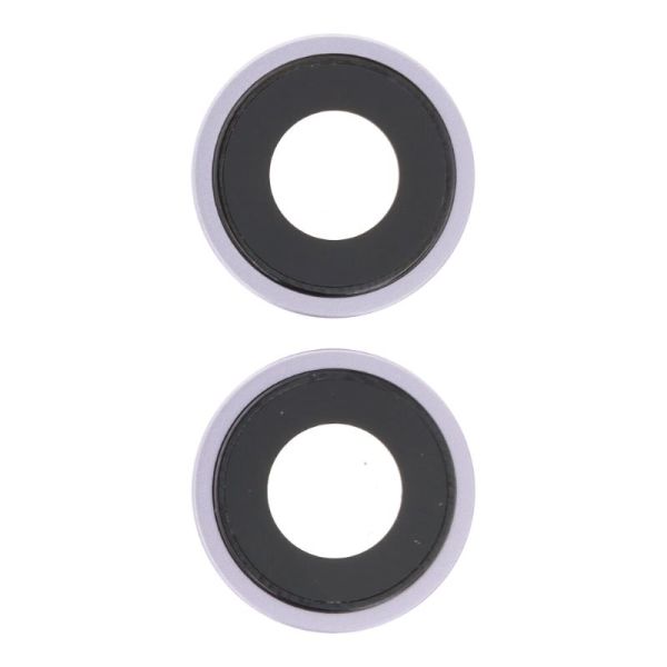 Lentille caméra arrière avec contour iPhone 14 et 14 Plus - Mauve