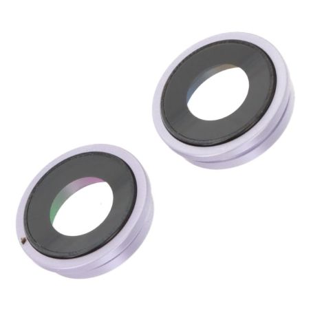 Lentille caméra arrière avec contour iPhone 14 et 14 Plus - Mauve
